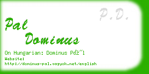 pal dominus business card